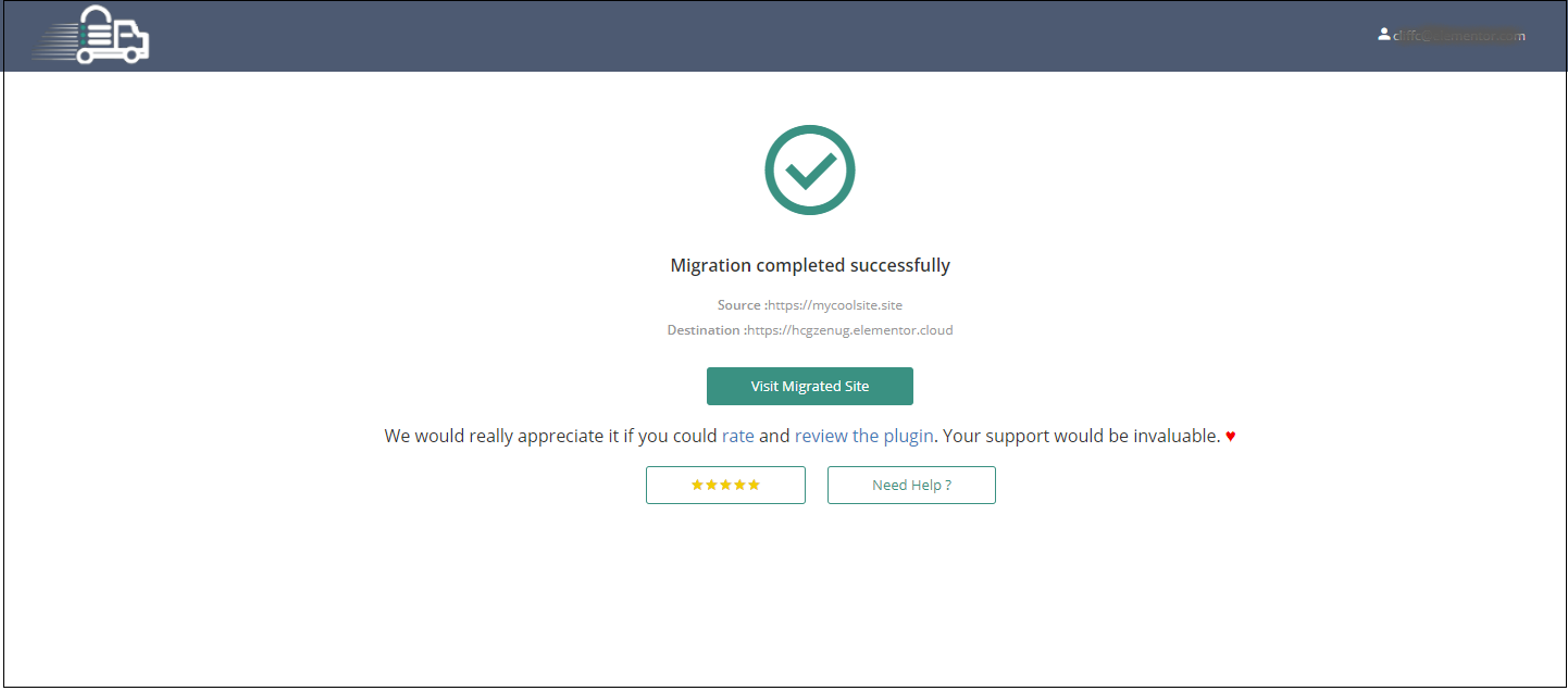 image 9 Migrate your site to Elementor Hosting 19